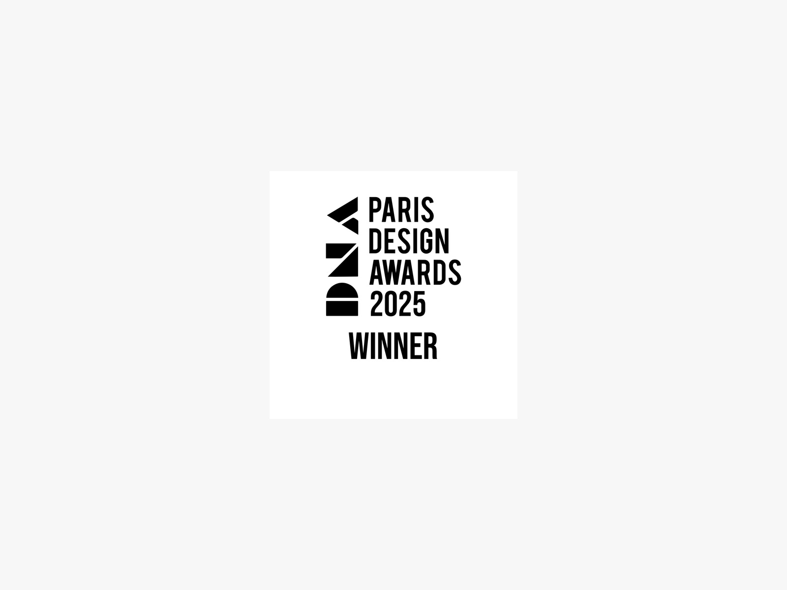 DNA Paris Design Awards 2025 Winner seal